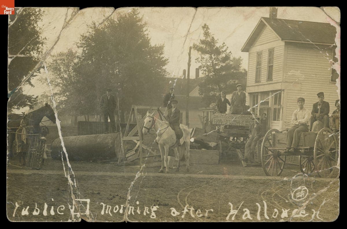 Public Square Morning after Halloween, 1912