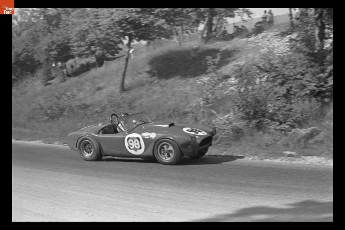 Shelby Cobra Driven by Ken Miles in the Road America 500 Race, September 1963