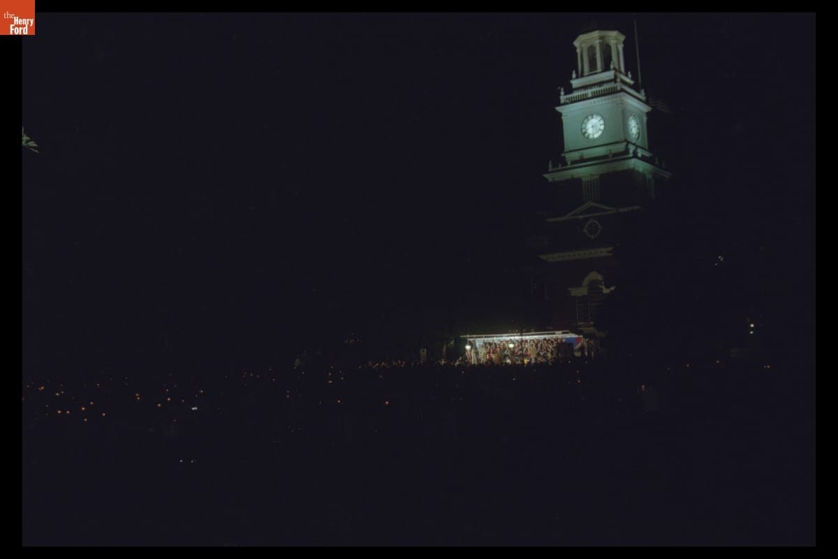 "Peace and Unity" Candlelight Vigil at Henry Ford Museum, September 19, 2001