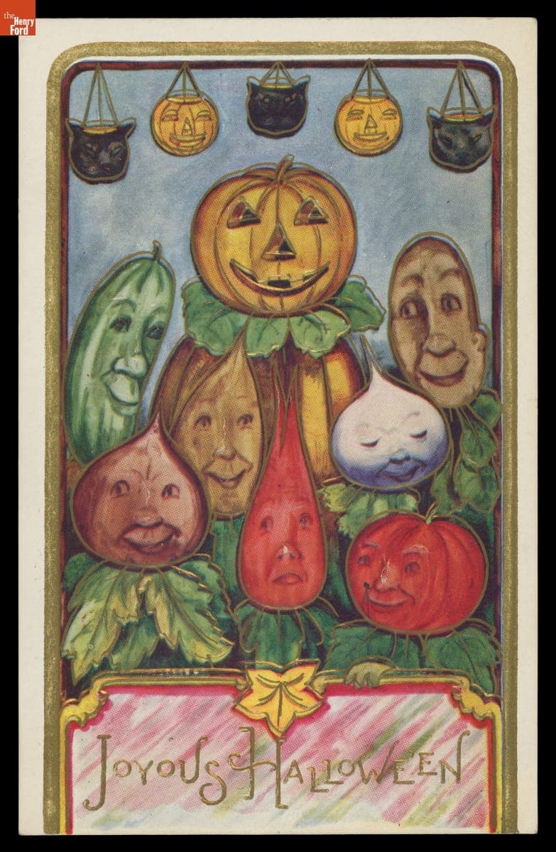 Postcard, "Joyous Halloween," October 29, 1910