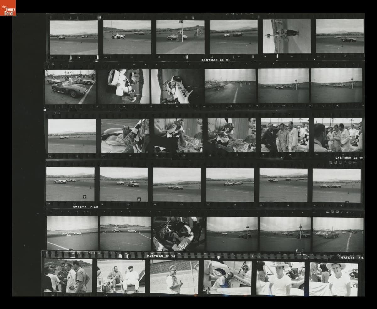 Contact Sheet, Pacific Coast Championship Sports Car Races, Del Mar, California, September 1959
