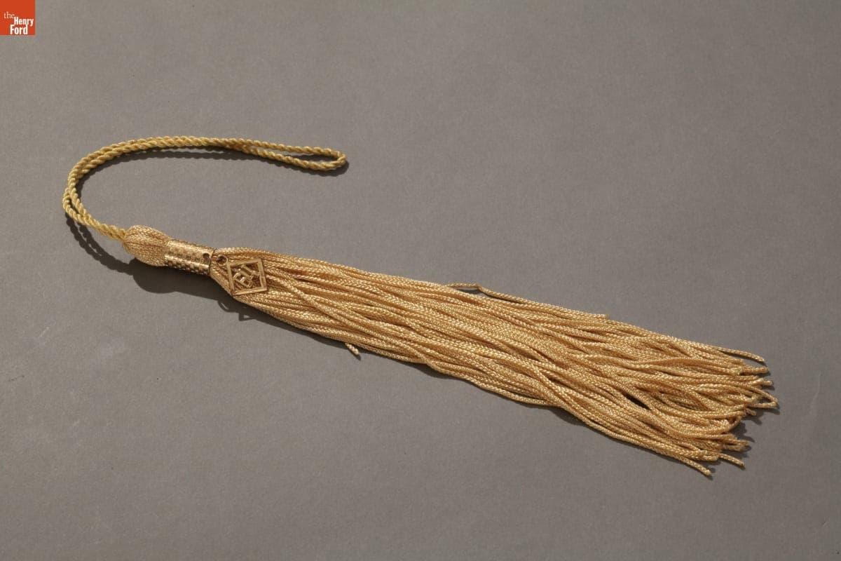 Mortarboard Cap Tassel From Robert H. Casey's High School Graduation, 1964