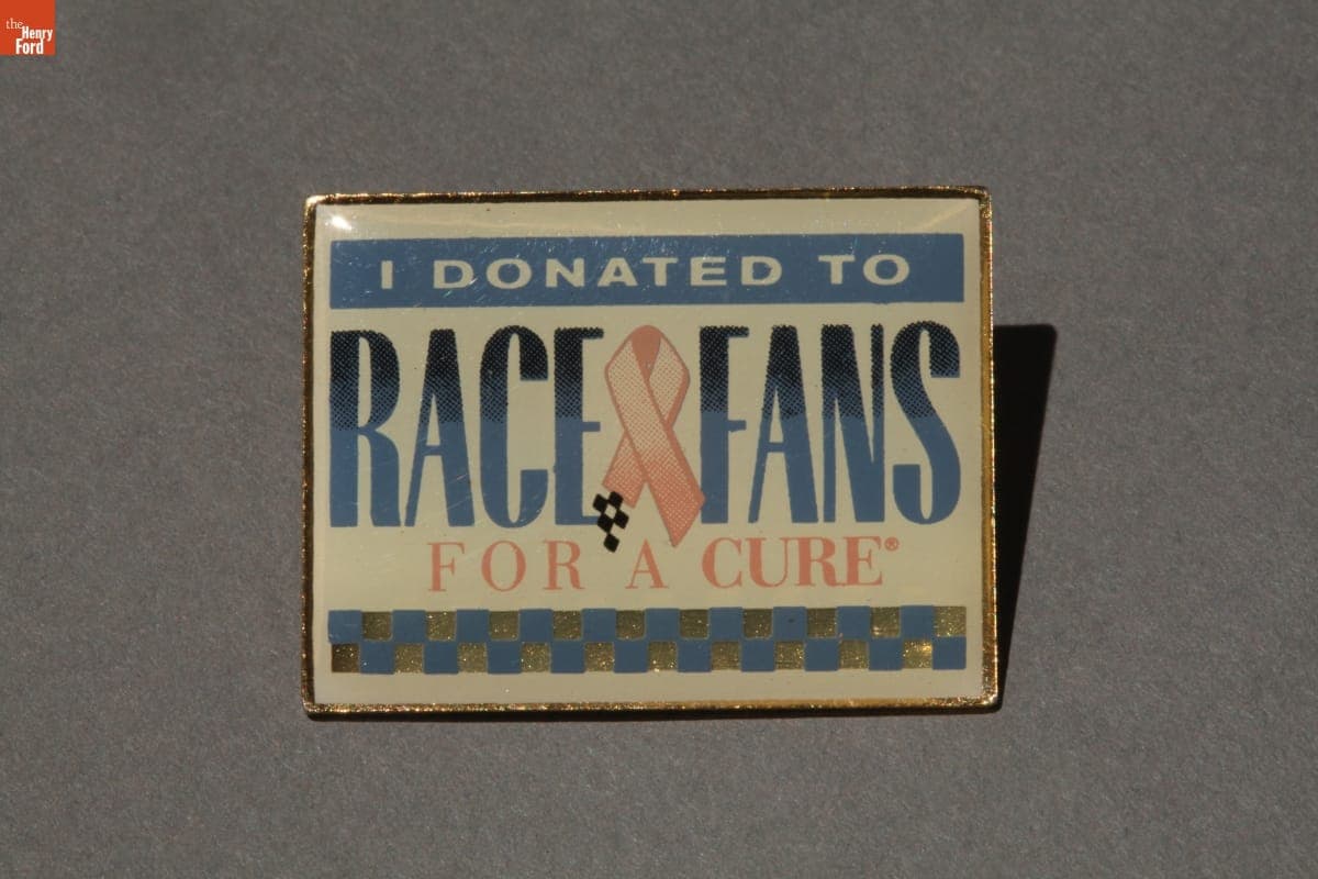 Race Fans For a Cure Breast Cancer Awareness Donor Pin, 1999-2004