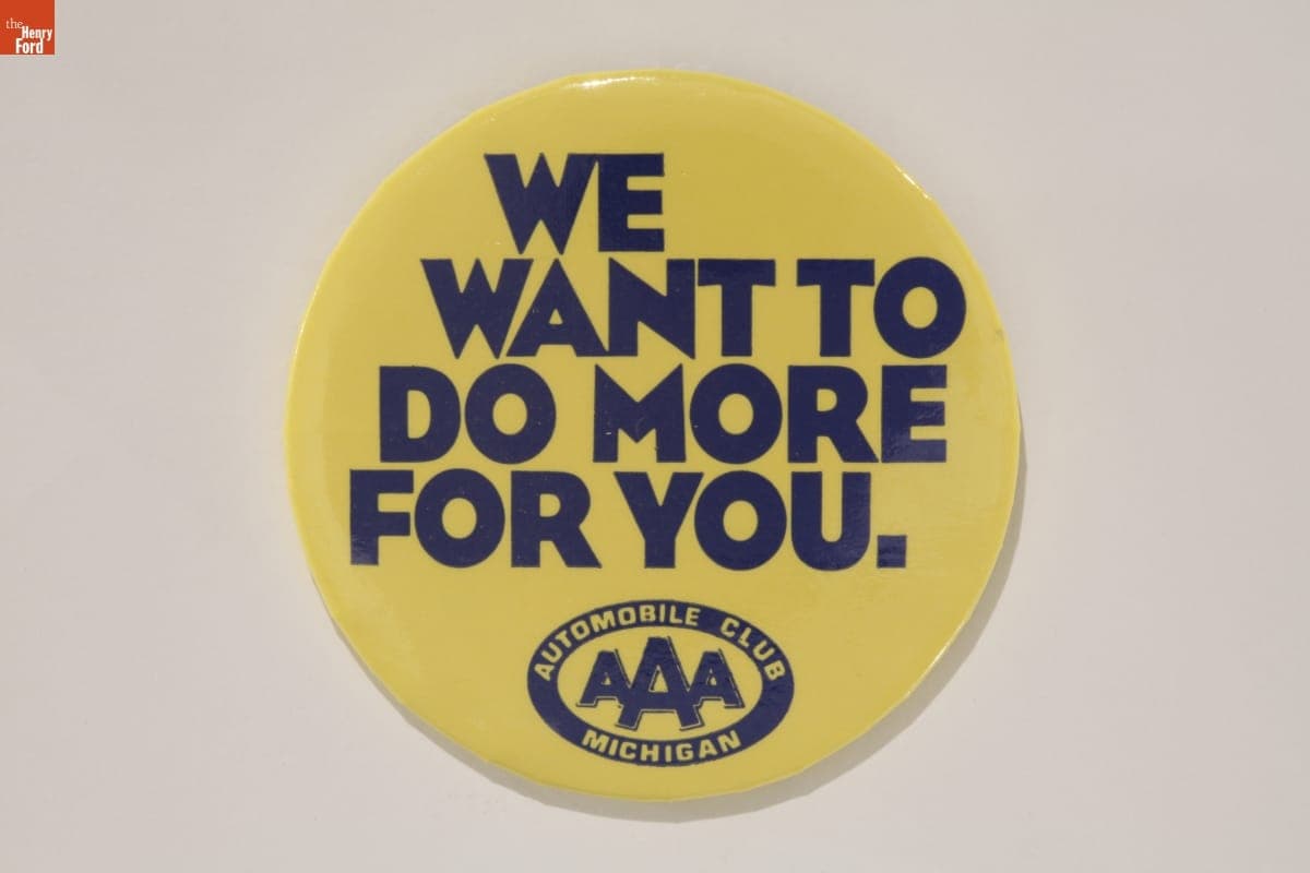 Automobile Club of Michigan Button, circa 1970