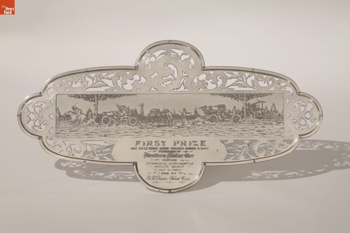 Automobile Club of Seattle Racing Trophy Won by a Ford, 1910