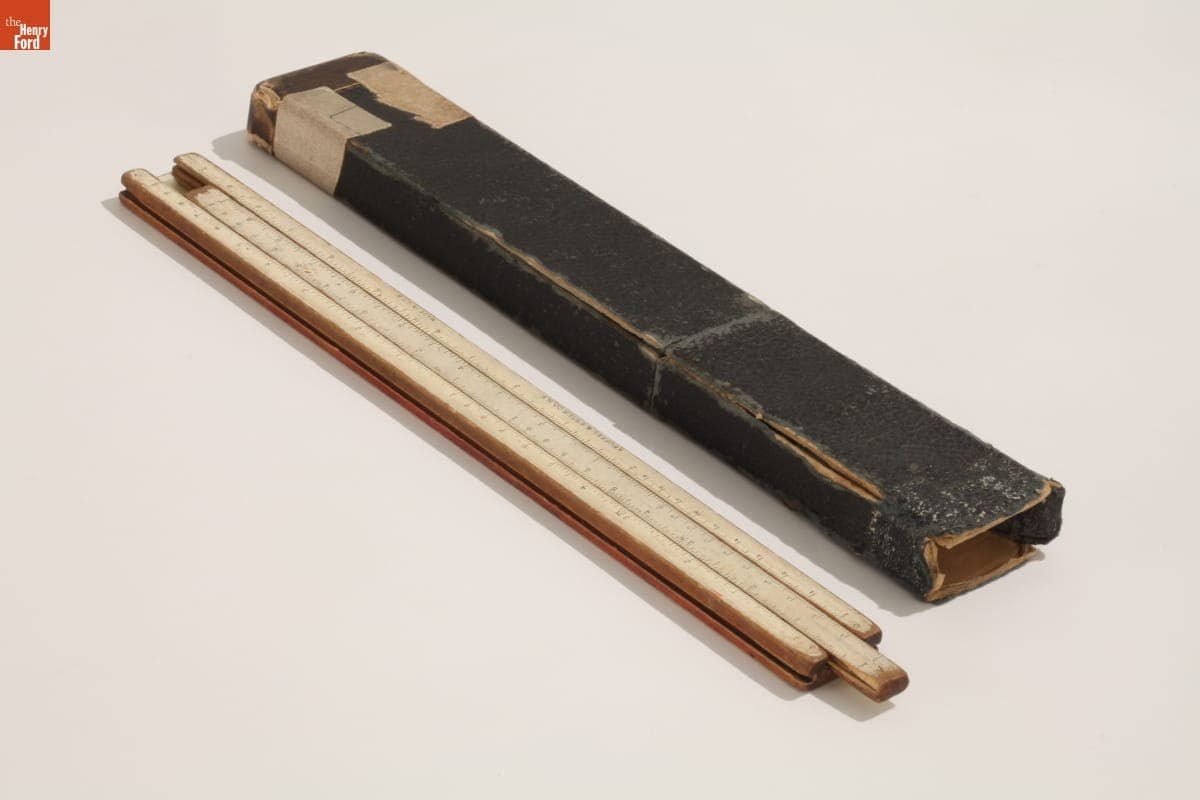 Beginner's Slide Rule 4058W with Case Used by Victor Wouk, circa 1939. On Loan Courtesy of the Institute Archives, California Institute of Technology.