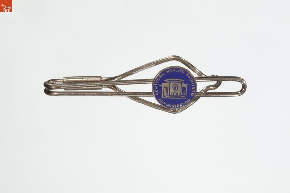 New York World's Fair Souvenir Tie Clasp, 1939