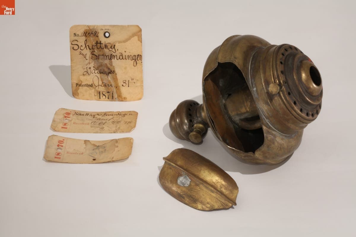 Patent Model of Solar Lamp, 1871