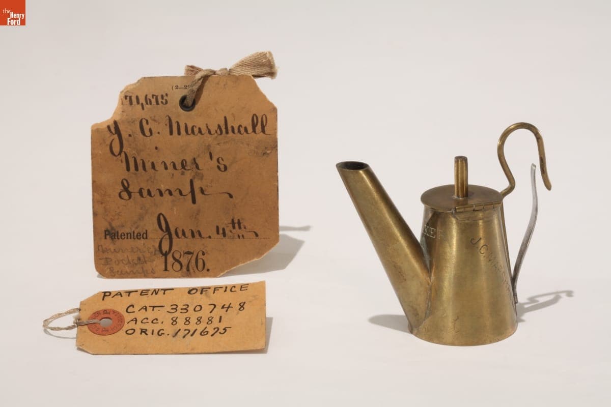 Patent Model of Miners' Lamp, 1876
