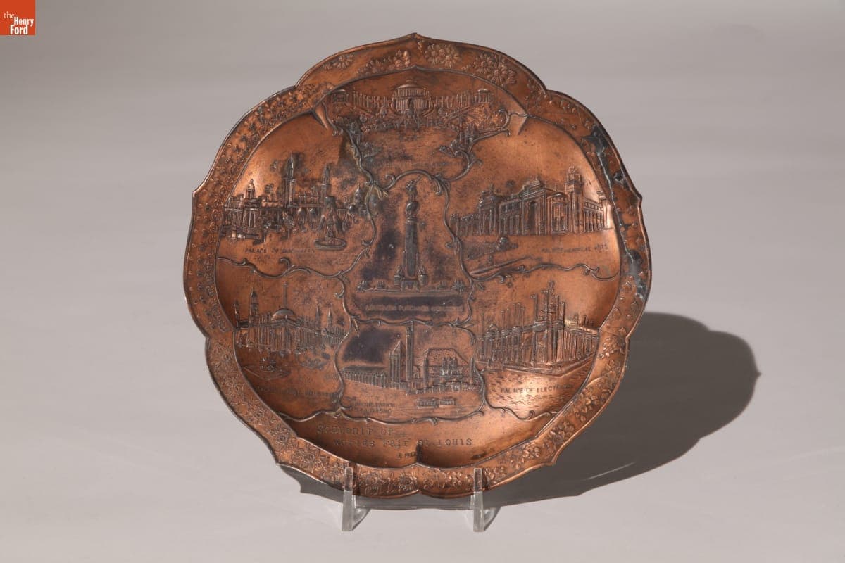 Louisiana Purchase Exposition Souvenir Ashtray, 1904