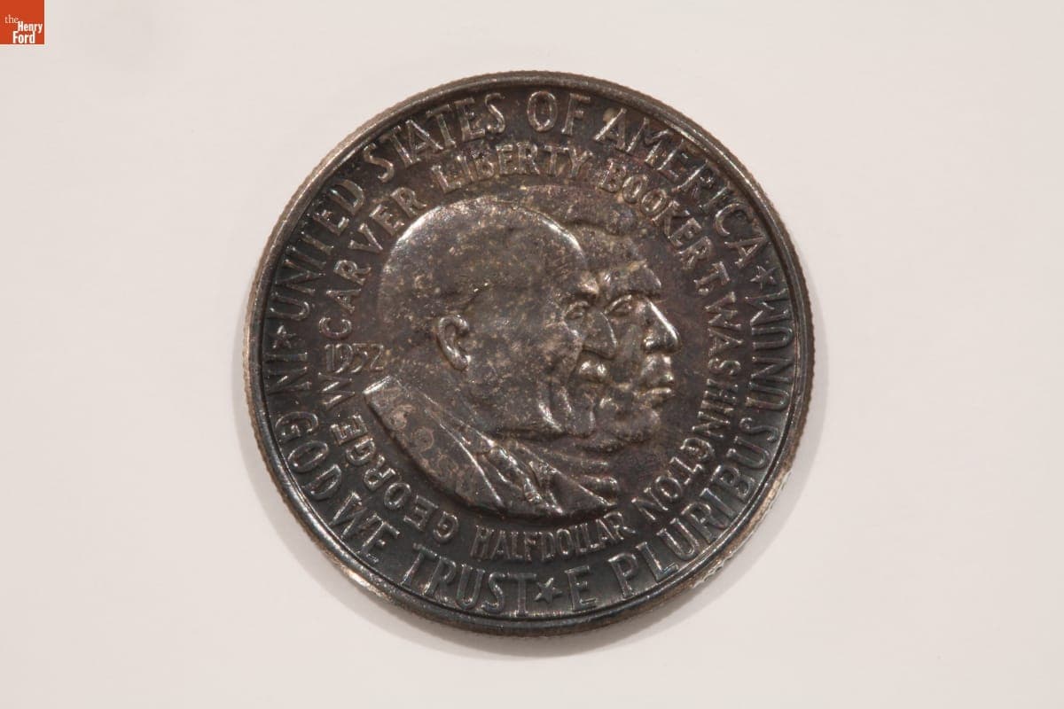 Commemorative Half Dollar Featuring George Washington Carver and Booker T. Washington, 1952