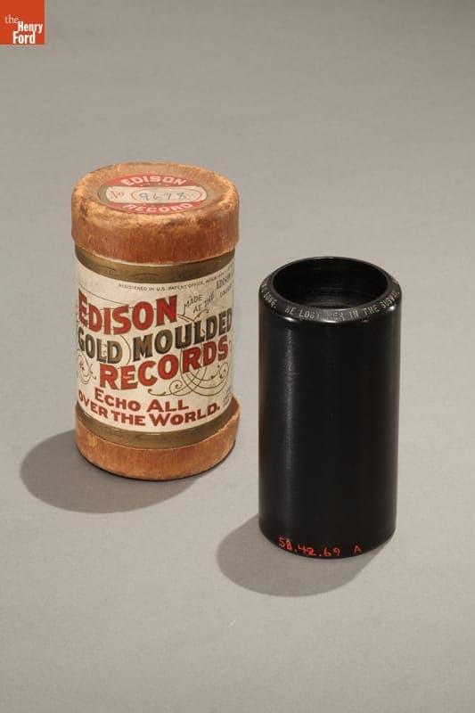 Edison Gold Moulded Cylinder Record, "He Lost Her in the Subway," 1907