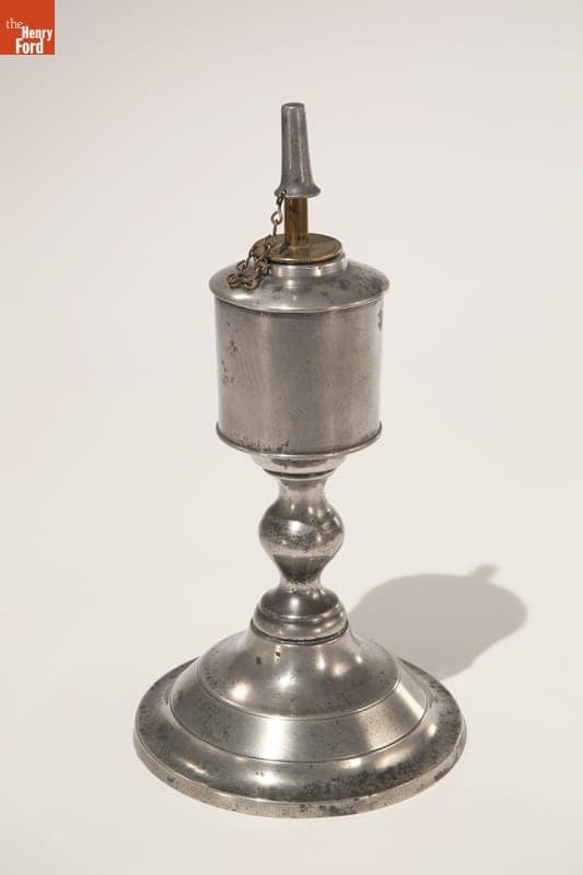 Burning Fluid Lamp, 1835-1860