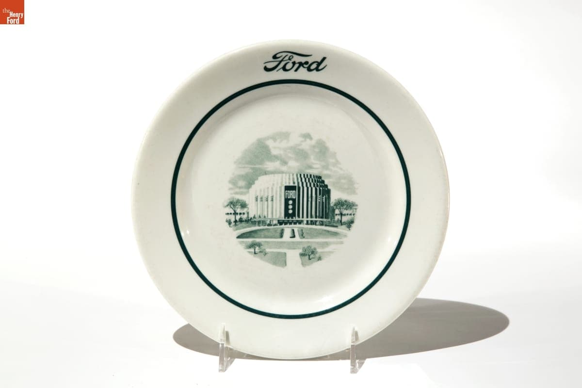 Ford Rotunda Commemorative Plate, 1957
