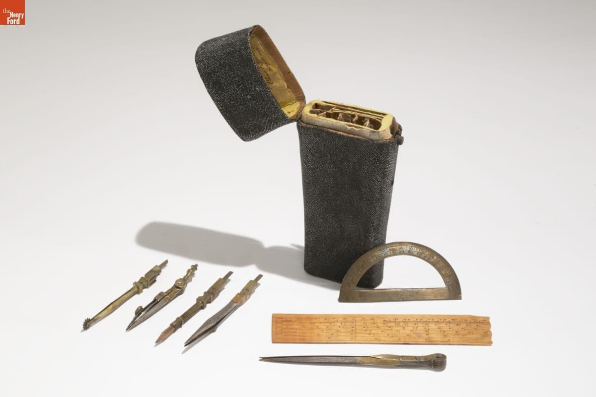 Set of Drafting Tools Used by Charles Lorenzo Clarke, 1860-1931