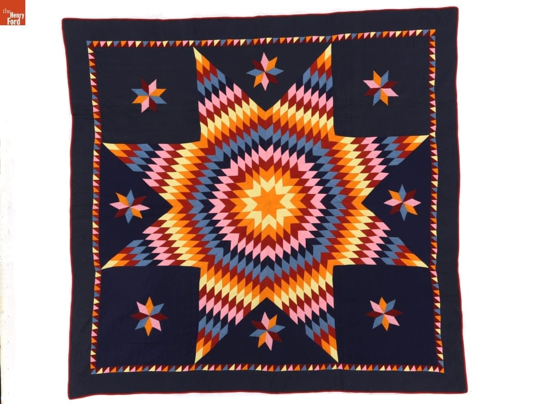 Lone Star Quilt, circa 1900