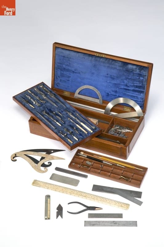 Set of Drafting Tools Used by Gardiner C. Sims, 1865-1910