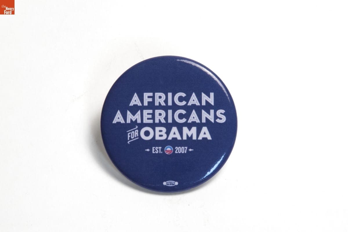 African Americans for Obama Button, 2012