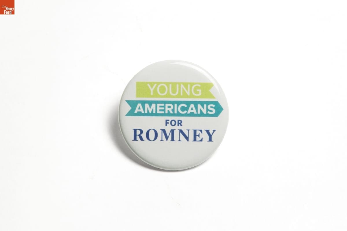 Young Americans for Romney Button, 2012