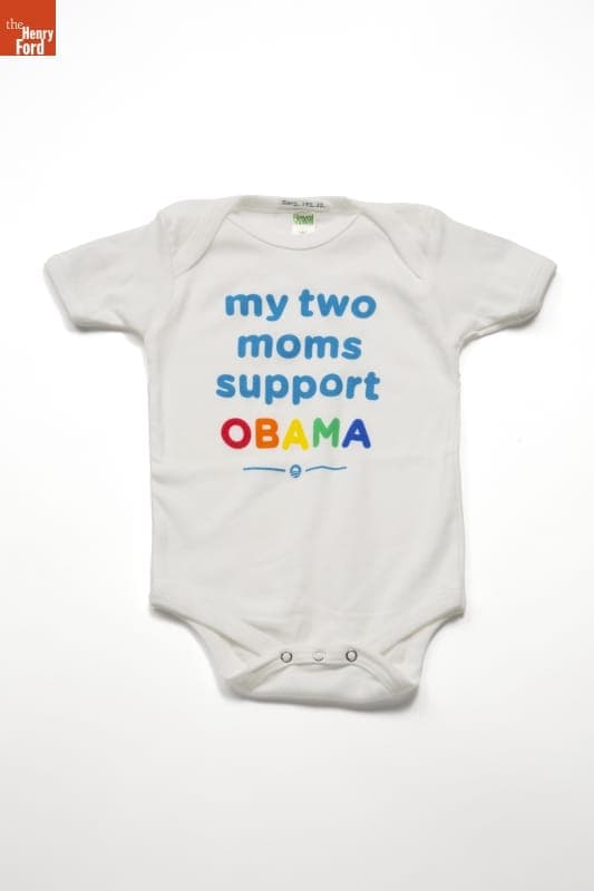 My Two Moms Support Obama Onesie, 2012