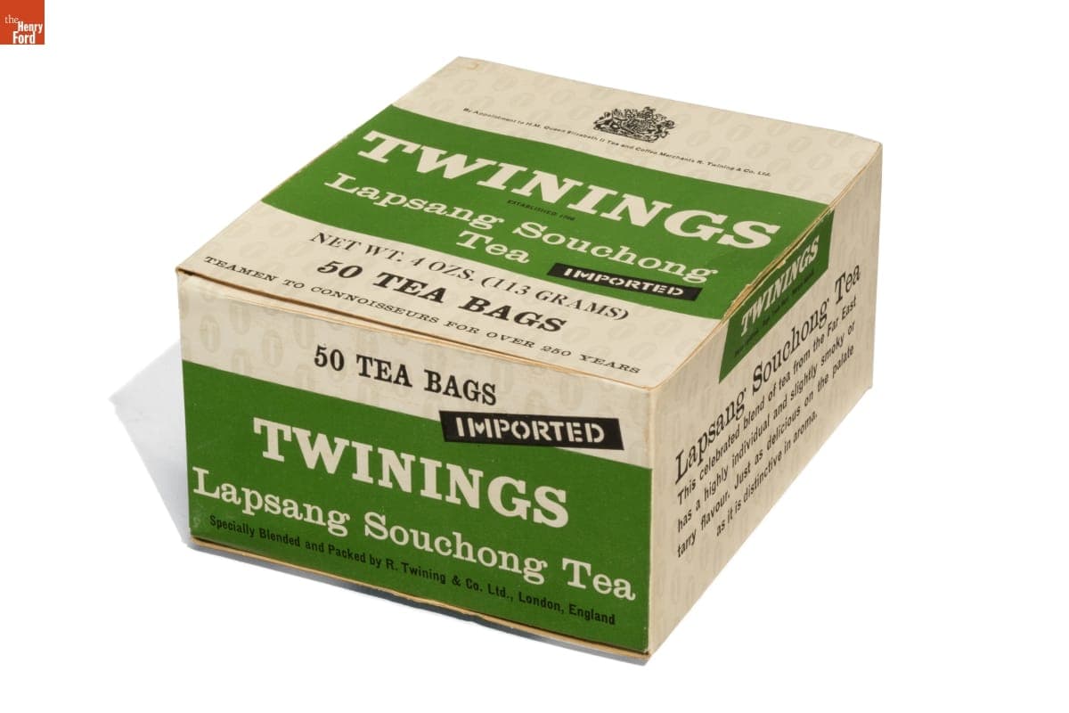 Box of Twinings Lapsang Souchong Tea Bags, 1980-2000