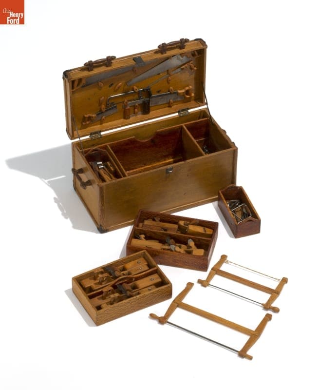 Miniature Tool Chest with Woodworking Tools, Presented to Henry Ford, 1938