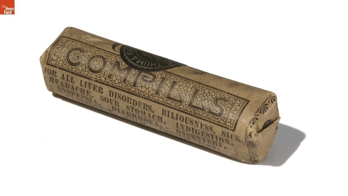 Dr. Comfort's Candy-Covered Cathartic Compills, circa 1890