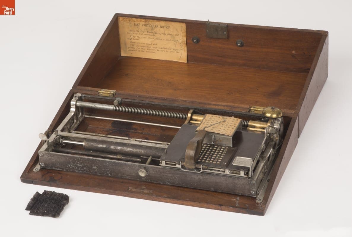 Hall Typewriter, 1881-1895