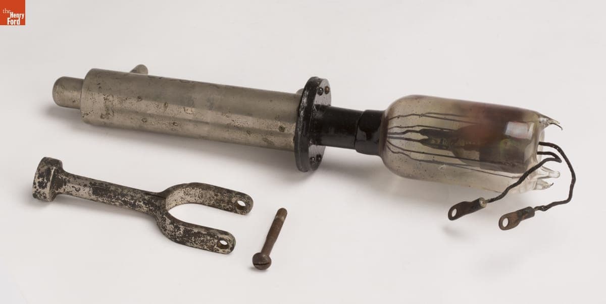 Water Cooled Transmitting Tube, Used at W8XE Ford Motor Company Radio Station, 1925