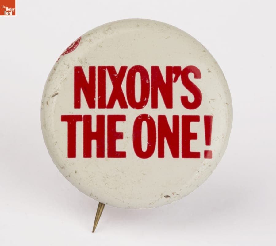 Richard M. Nixon Campaign Button, 1968