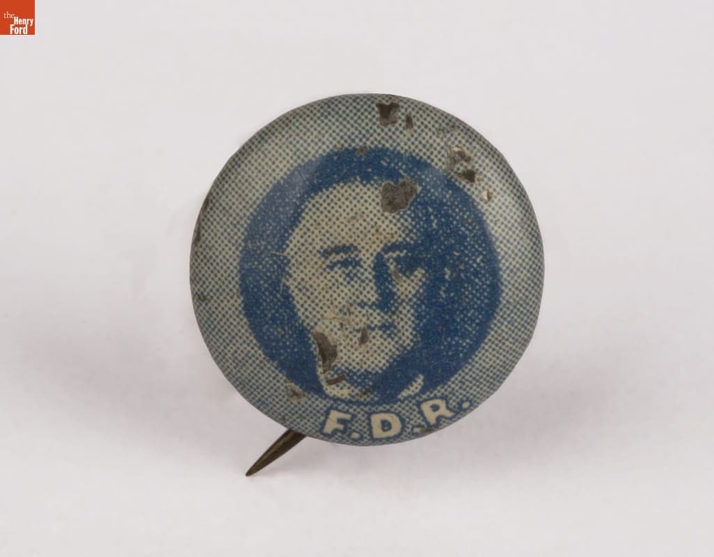 Franklin D. Roosevelt Campaign Button, 1932-1944