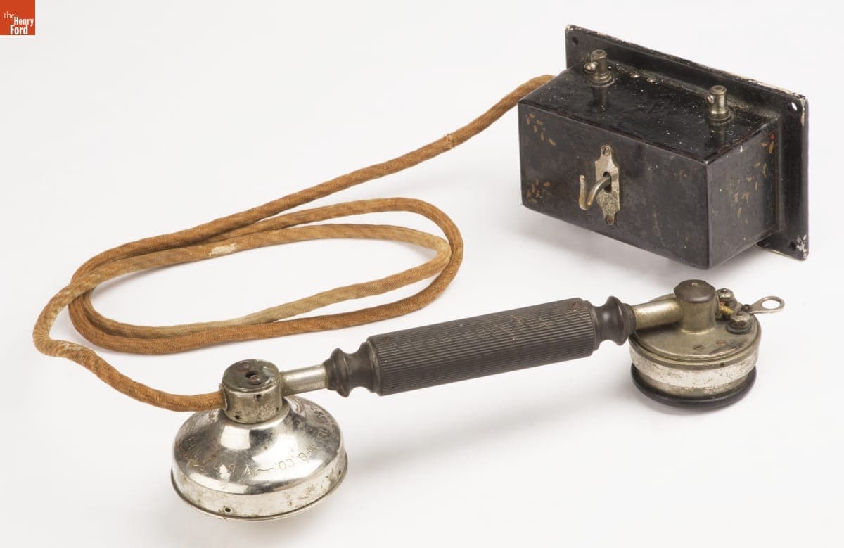 Stromberg-Carlson Telephone Transmitter and Receiver, circa 1897