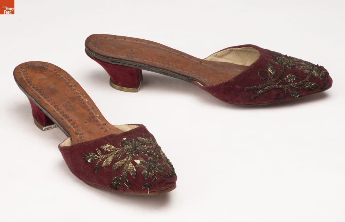 Women's Boudoir Slippers, 1870-1885
