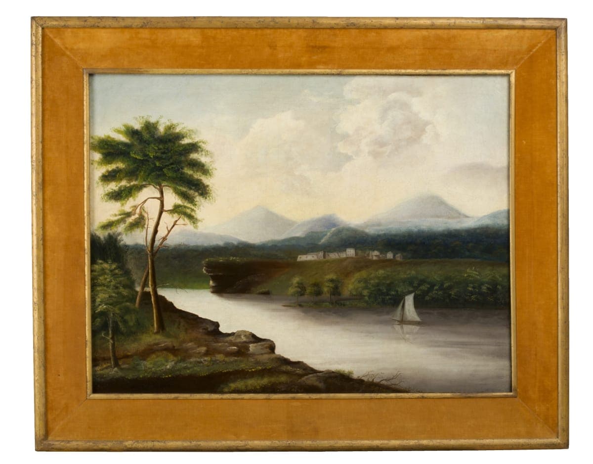 Oil Painting, Fort Ticonderoga by George Washington Mark, circa 1845