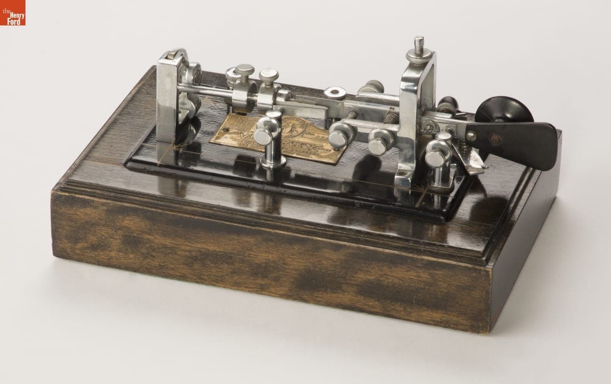 Vibroplex Telegraph Key, Used at Ford Motor Company, 1923