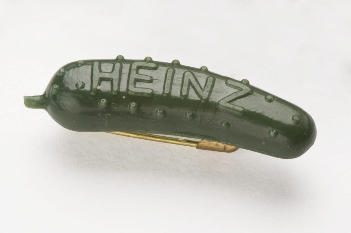 Heinz Pickle Pin, circa 1982
