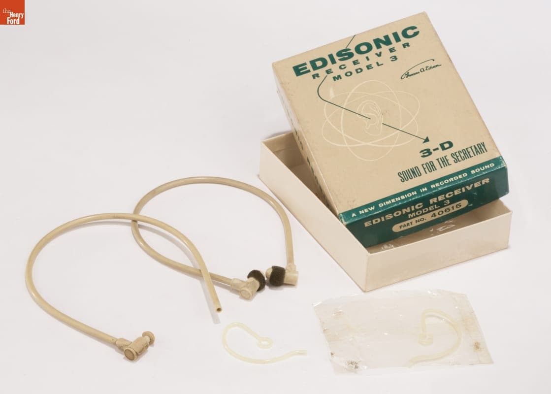 Edisonic Voicewriter Headphones, Model 3, circa 1960