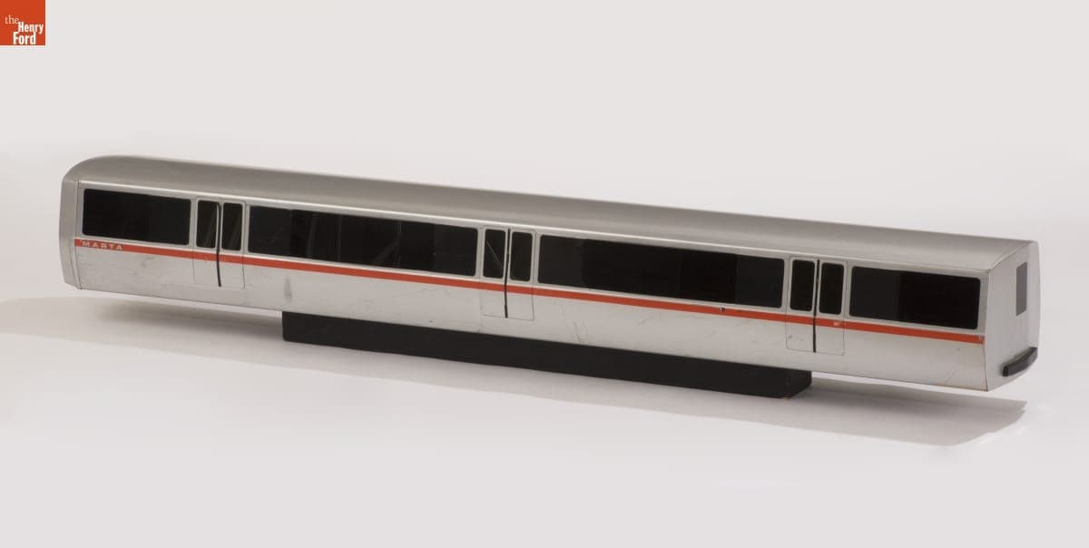 Scale Model of a Metropolitan Atlanta Rapid Transit Authority (MARTA) Railcar, circa 1974
