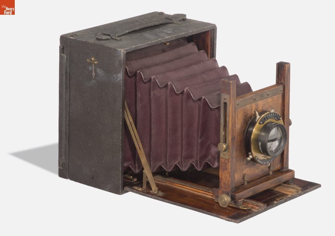 Folding Camera with Wollensak Lens and Shutter, 1905-1925