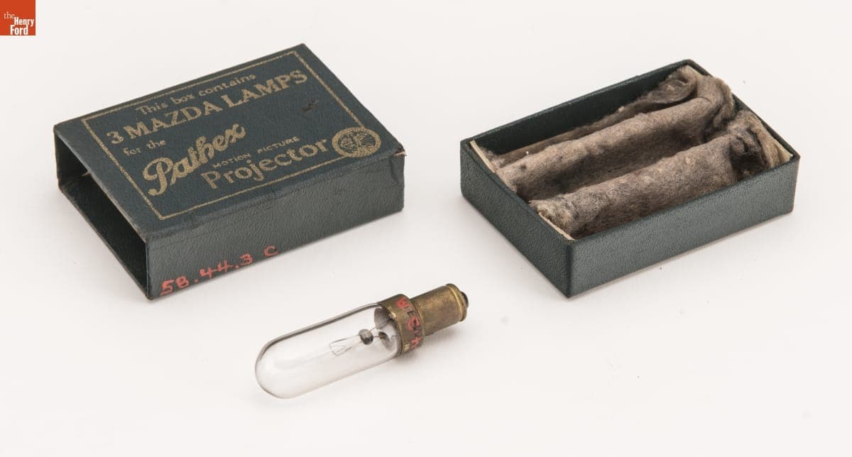 Edison Mazda Lamps Manufactured for Pathex Motion Picture Projector, 1923-1931
