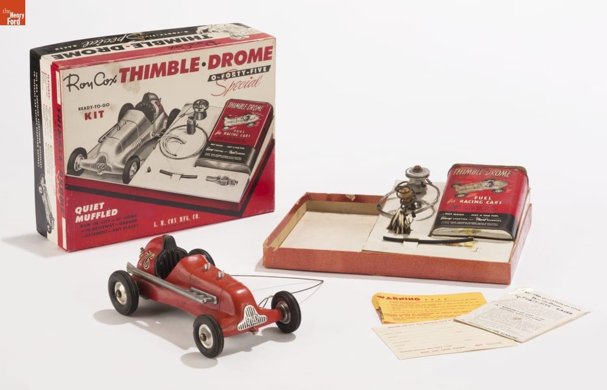 Cox Thimble-Drome "0-Forty-Five Special" Gas-Powered Racing Tether Car Kit, 1946