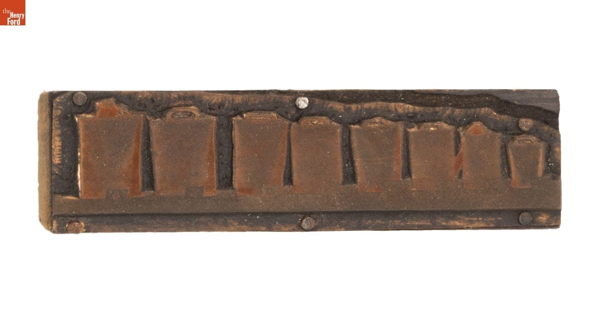 Printing Block, Series of Weights, 1860-1940