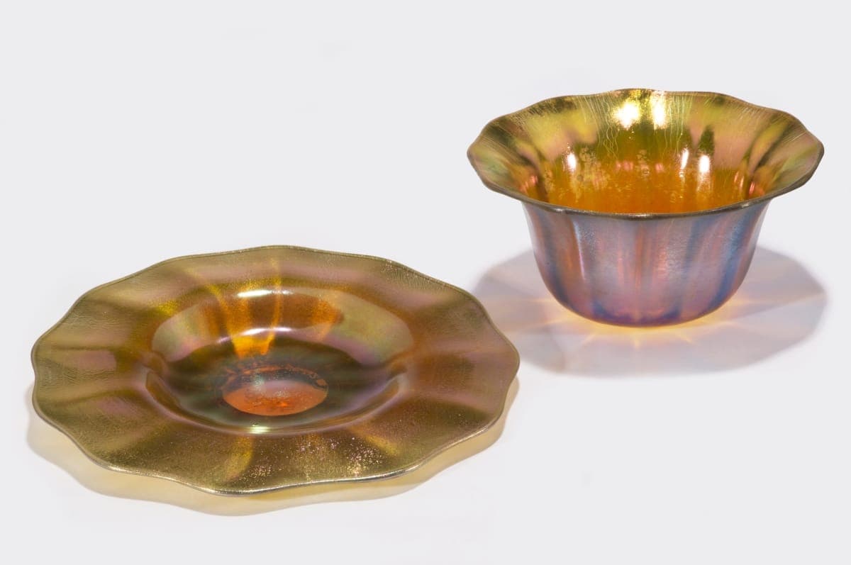 Finger Bowl and Plate, 1900-1920