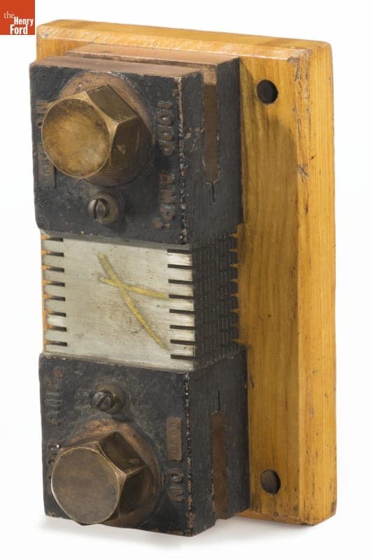 Weston Ammeter Shunt, Used at the Pontiac State Hospital, Pontiac, Michigan, circa 1898