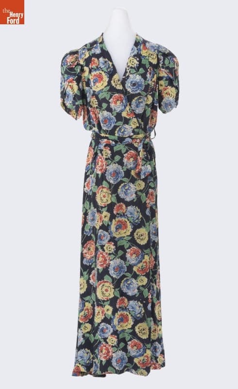 Wrap Dress, Worn by Janet Visner Kozlowski