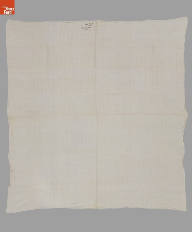 Hand Woven Bed Sheet, 1800-1840