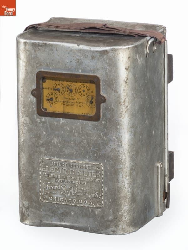 Edward S. Halsey Direct Current Electric Meter, 1897-1903