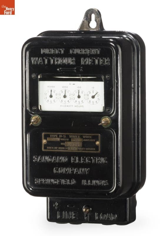 Sangamo Electric Company D-5 Wattmeter, circa 1914