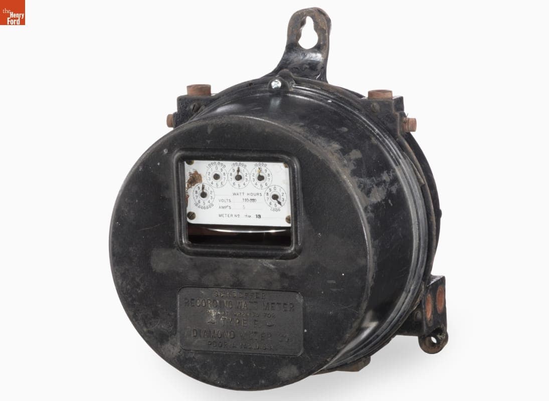 Diamond Meter Company Scheeffer Type F Wattmeter, circa 1905