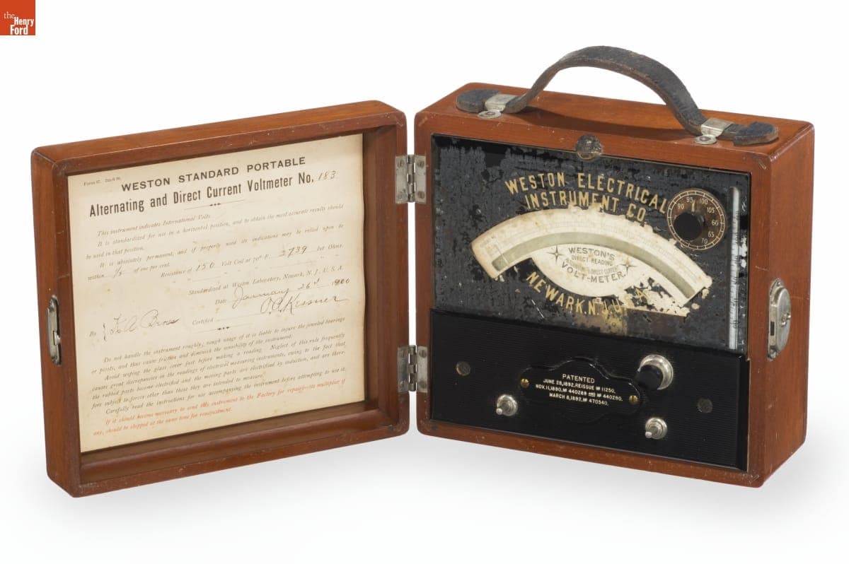 Weston AC-DC Portable Voltmeter, circa 1900